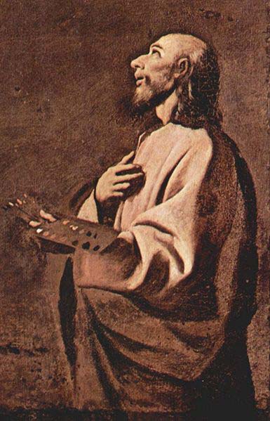 Probable self portrait of Francisco Zurbaran as Saint Luke,